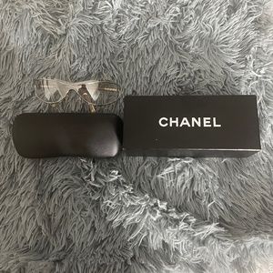 Vintage Chanel Silver Wire Glasses